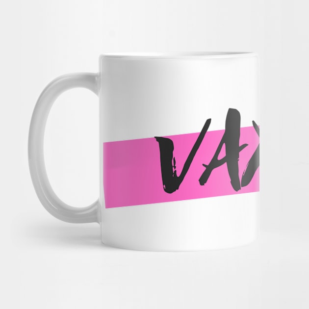 Vaxed pink logo Vaccinated Covid 19 Popart T-Shirt by Roymerch